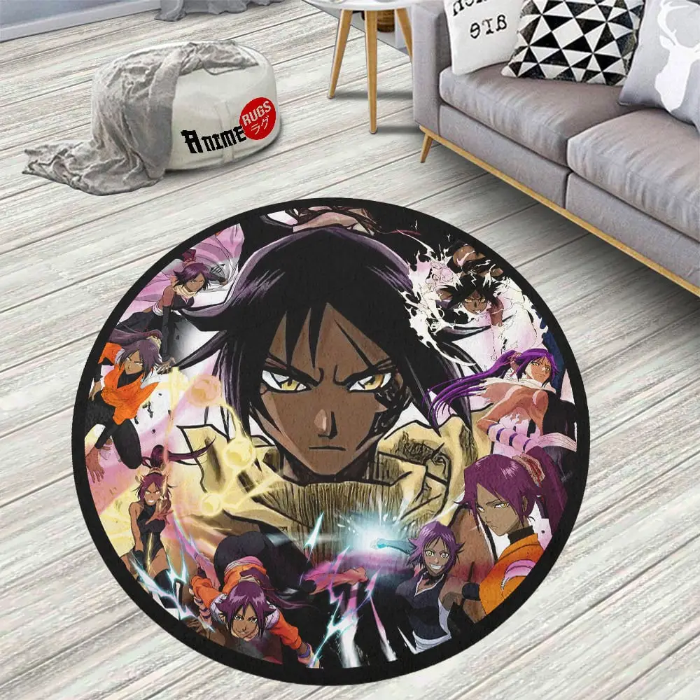 Bleach Yoruichi Shihouin Skid-Proof Round Rug