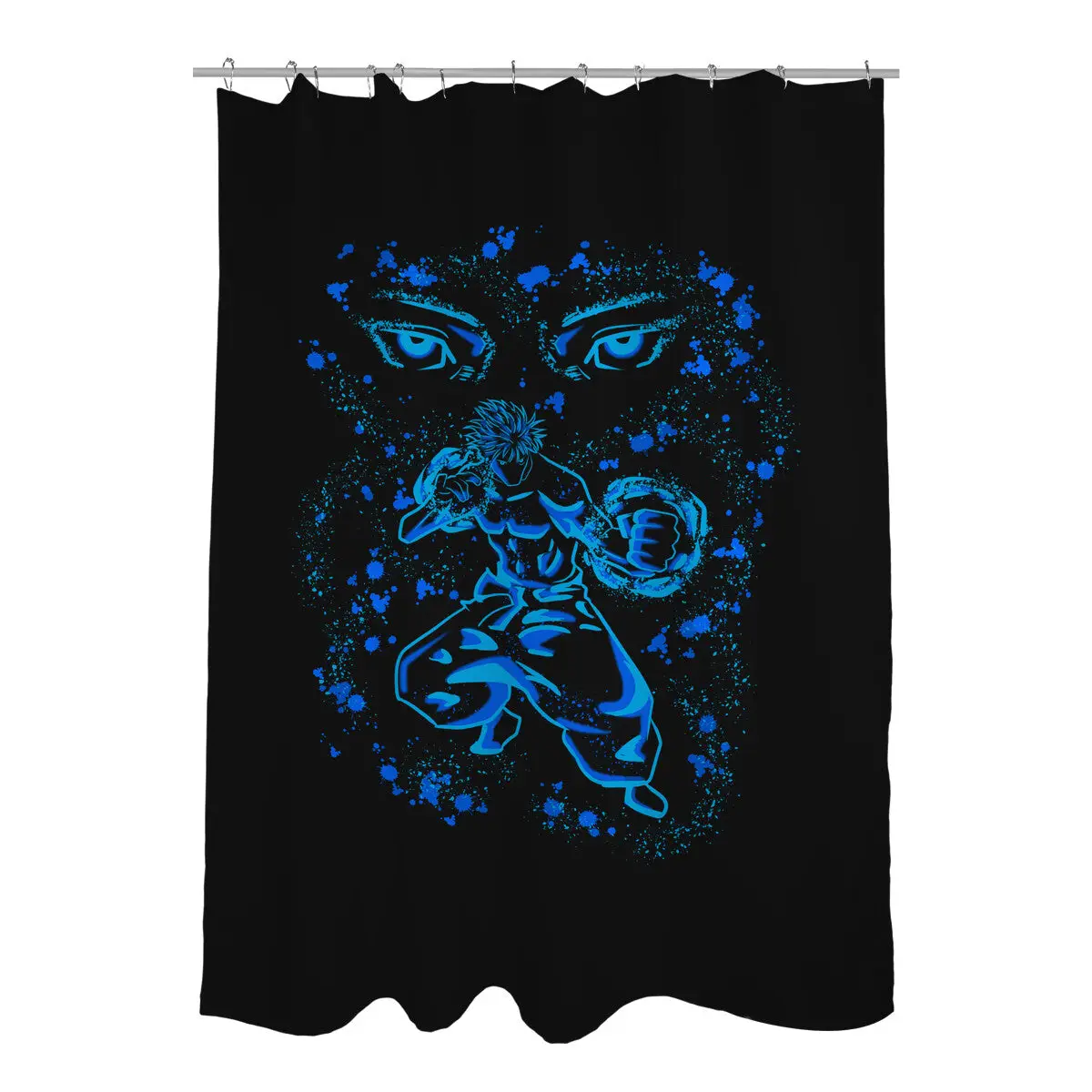 Blue Energy Shower Curtains