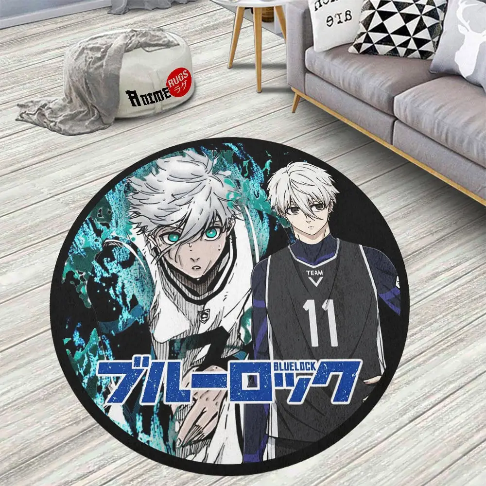 Blue Lock Seishiro Nagi 11 Skid-Proof Round Rug