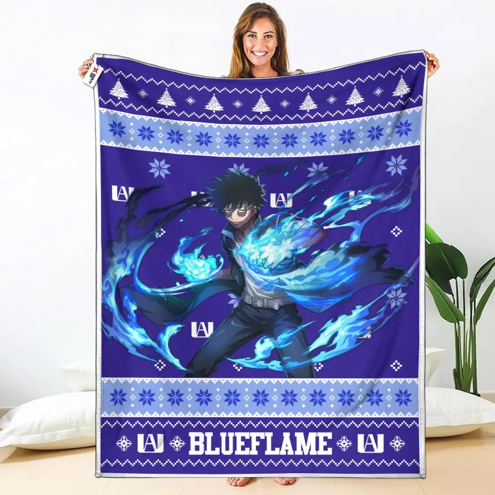 Blueflame Blanket Ugly Christmas My Hero Academia Anime