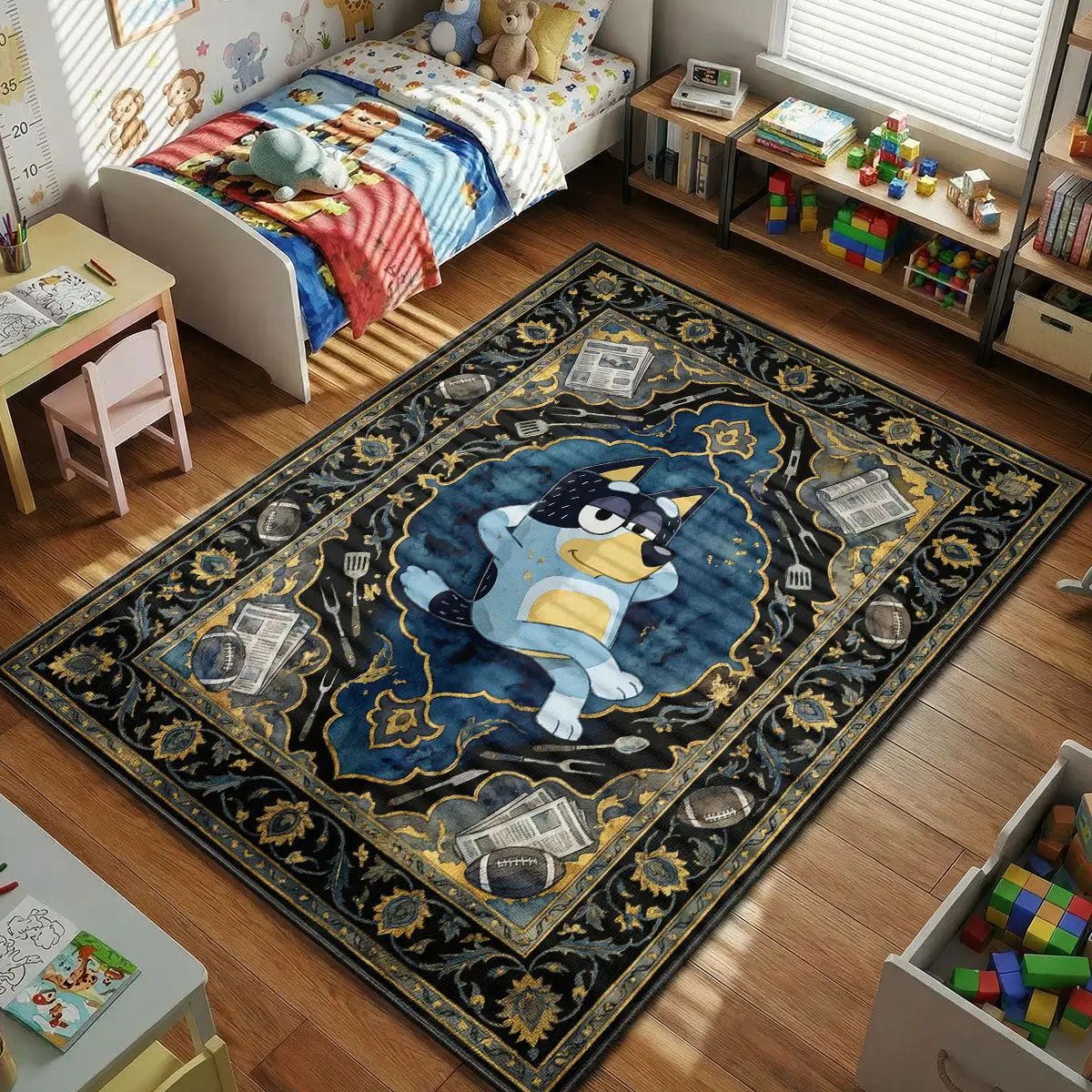 Bluey Sports Play Rug - Kids Floor Mat