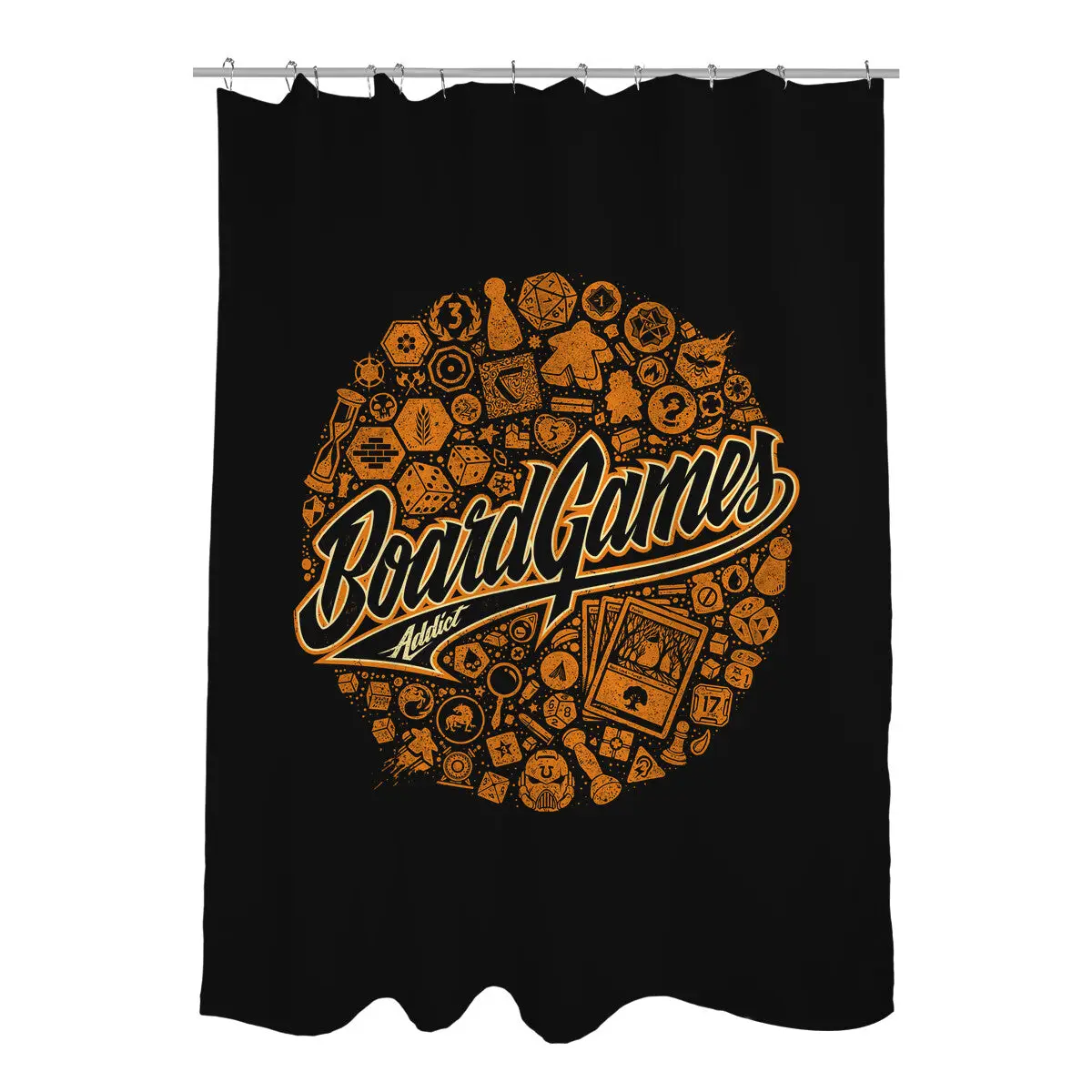Board Game Addict Shower Curtains
