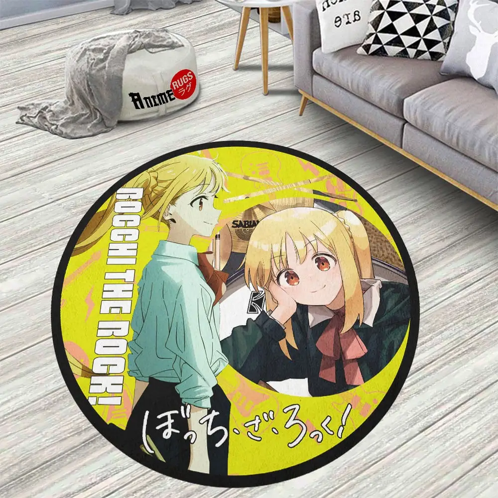Bocchi the Rock Nijika Ijichi Skid-Proof Round Rug