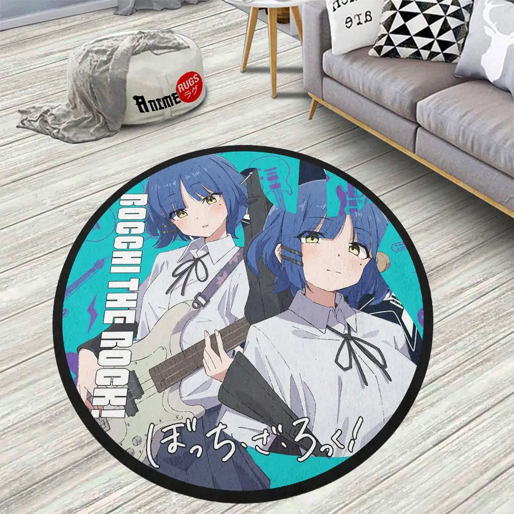 Bocchi the Rock Ryo Yamada Skid-Proof Round Rug