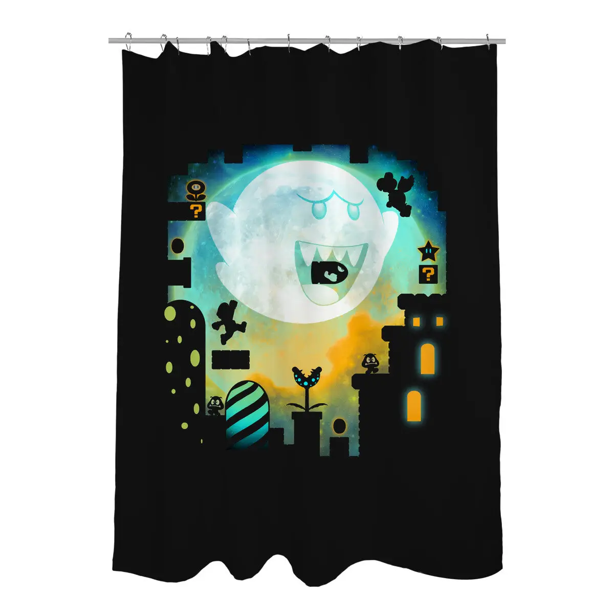 Boo Moon Shower Curtains