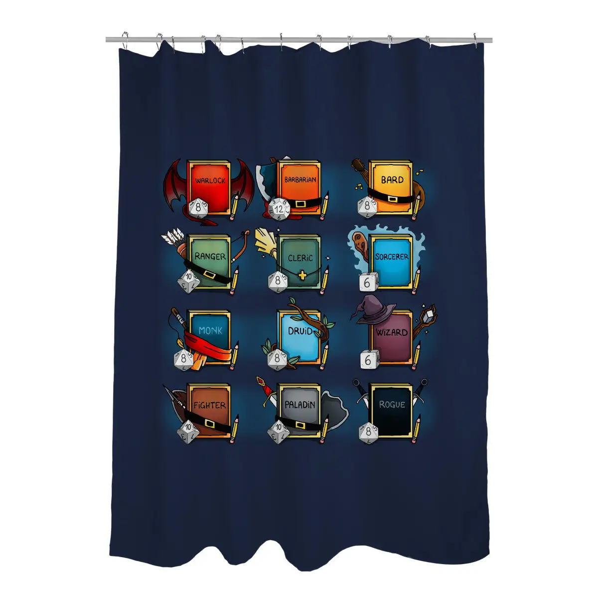 Book RPG Shower Curtains