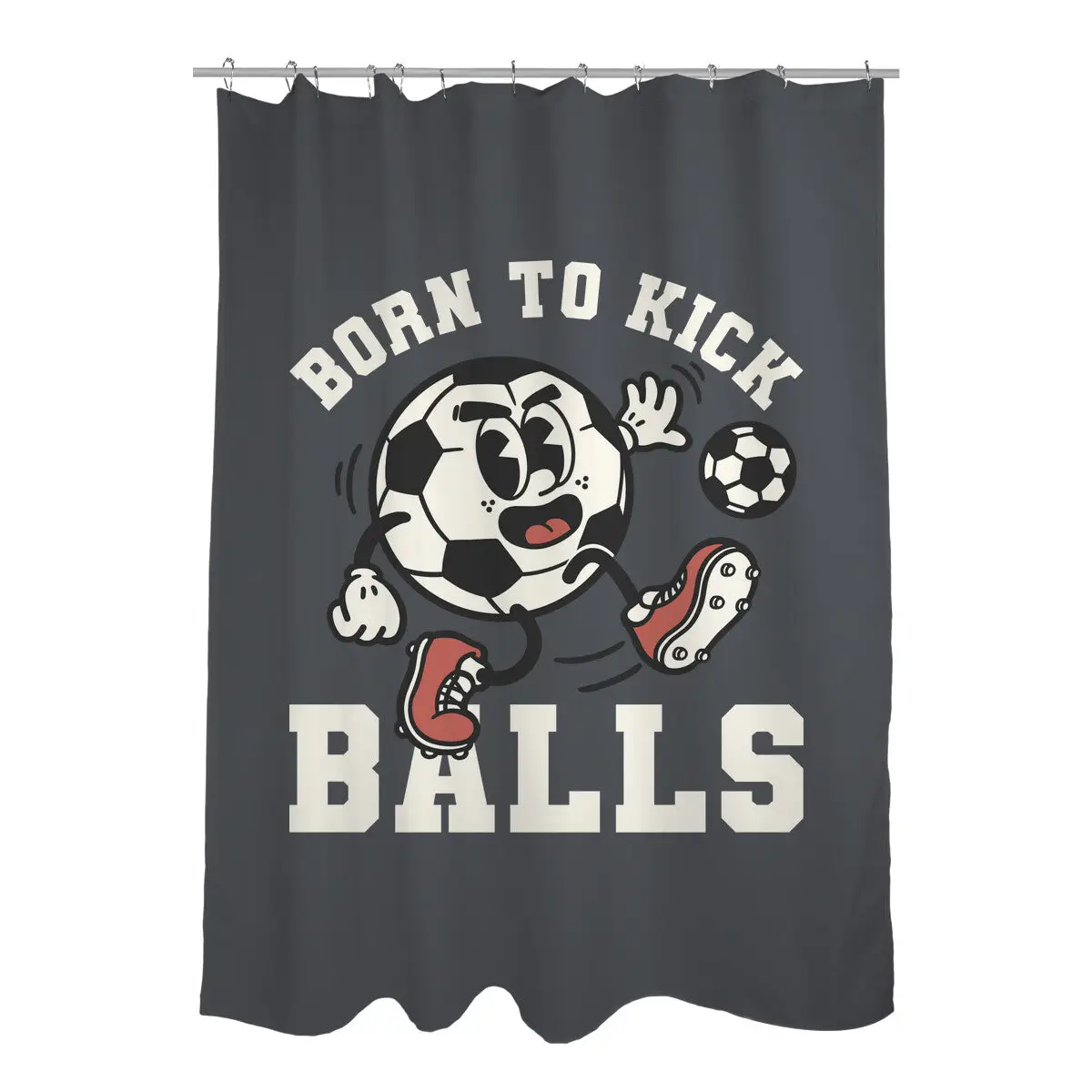 Born To Kick Balls Shower Curtains