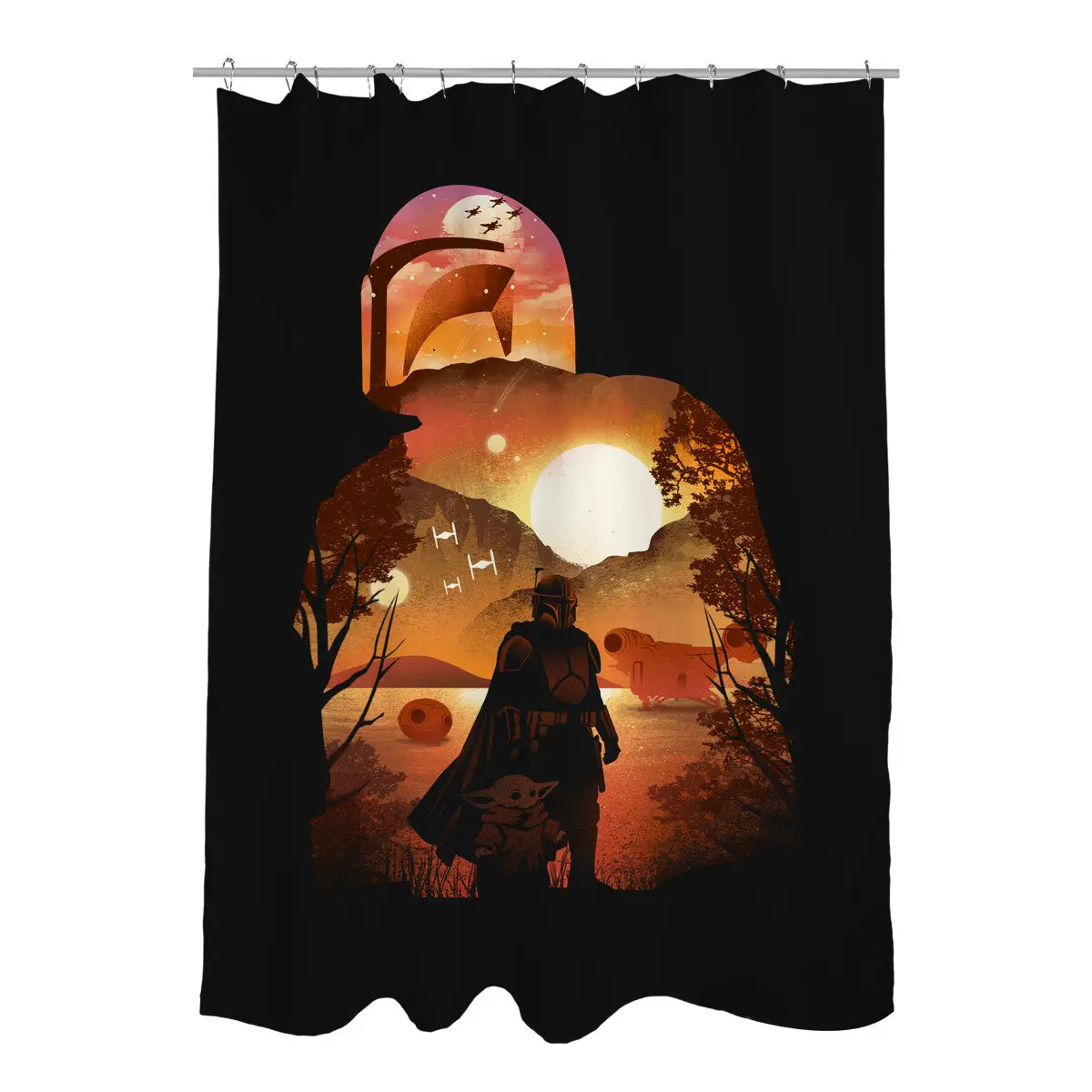 Bounty Hunter Sunset Shower Curtains