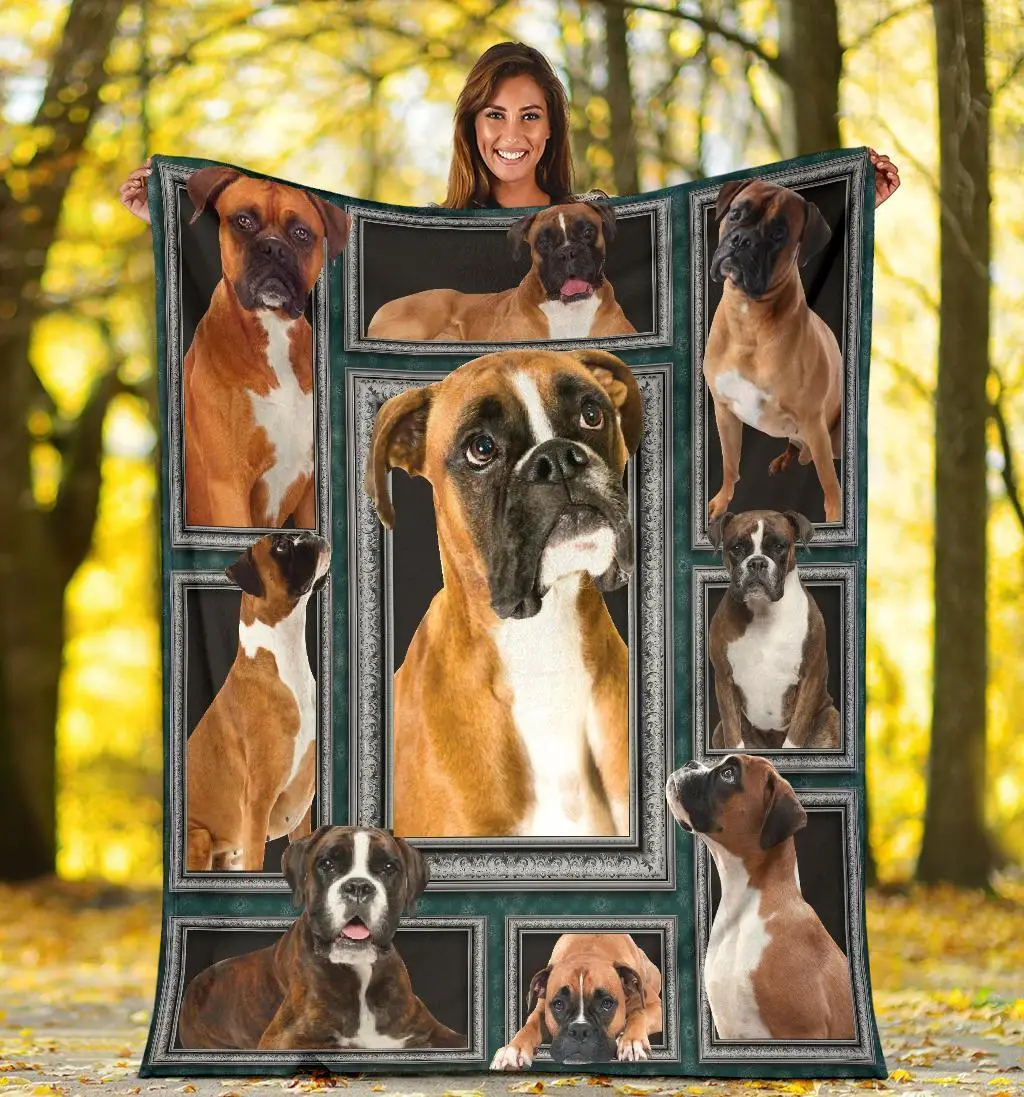 Boxer Dog Blanket