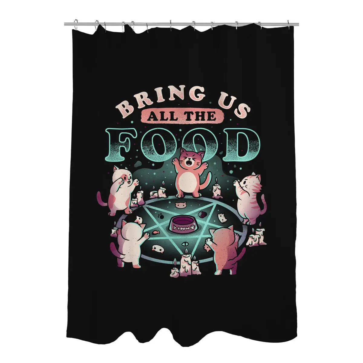 Bring Us All the Food Shower Curtains