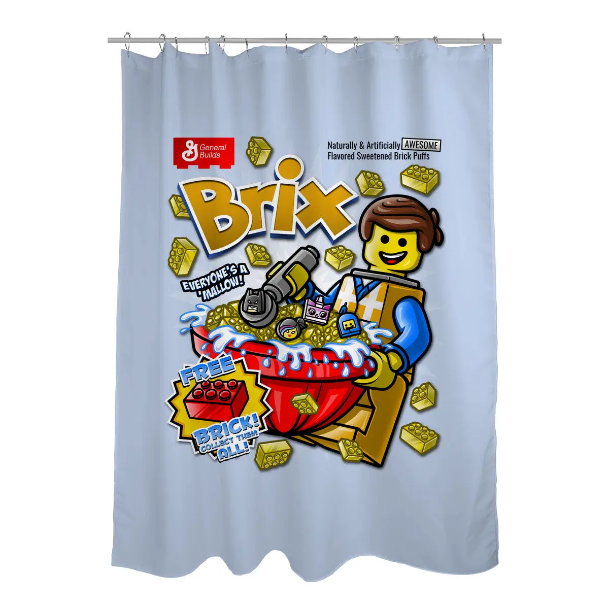 Brix Cereal Shower Curtains