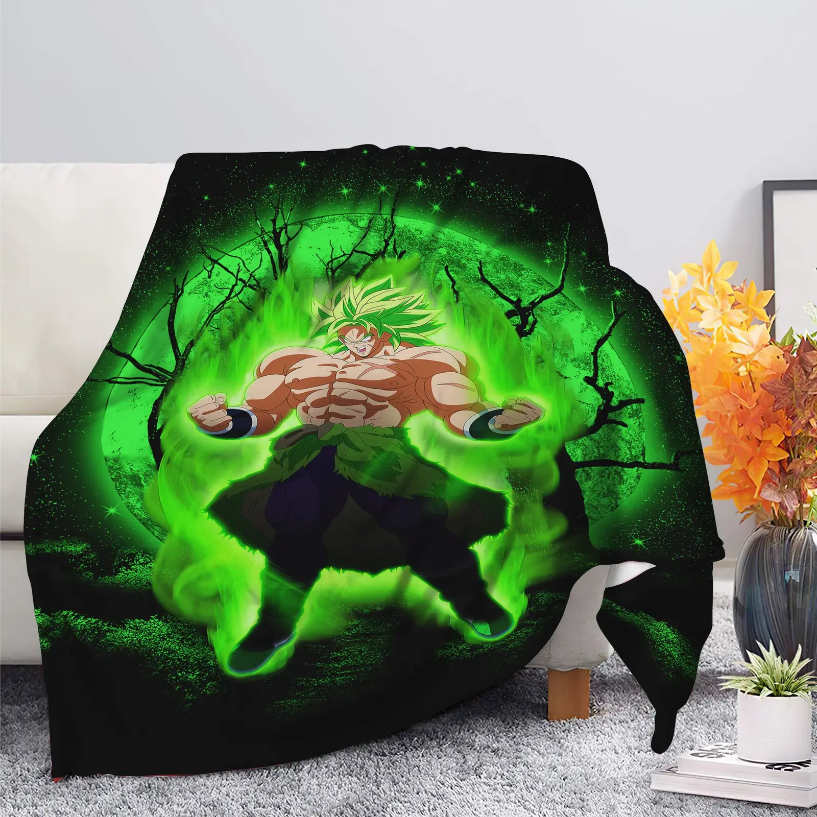 Broly Moonlight Blanket
