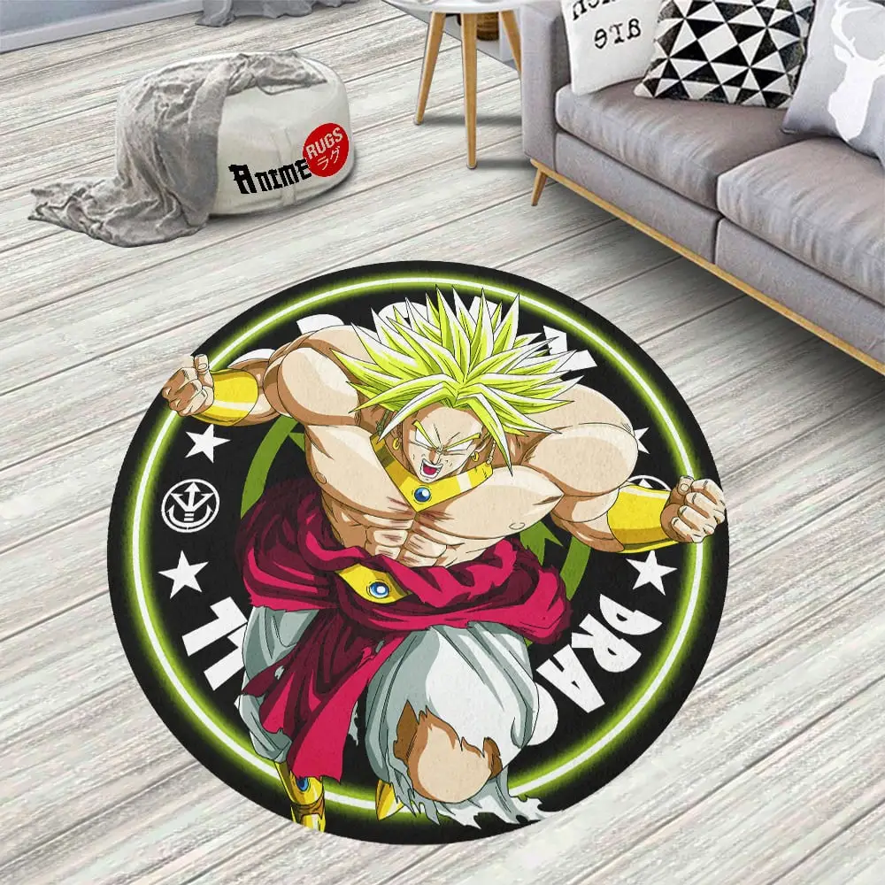Broly Round Rug Custom Circle Carpet