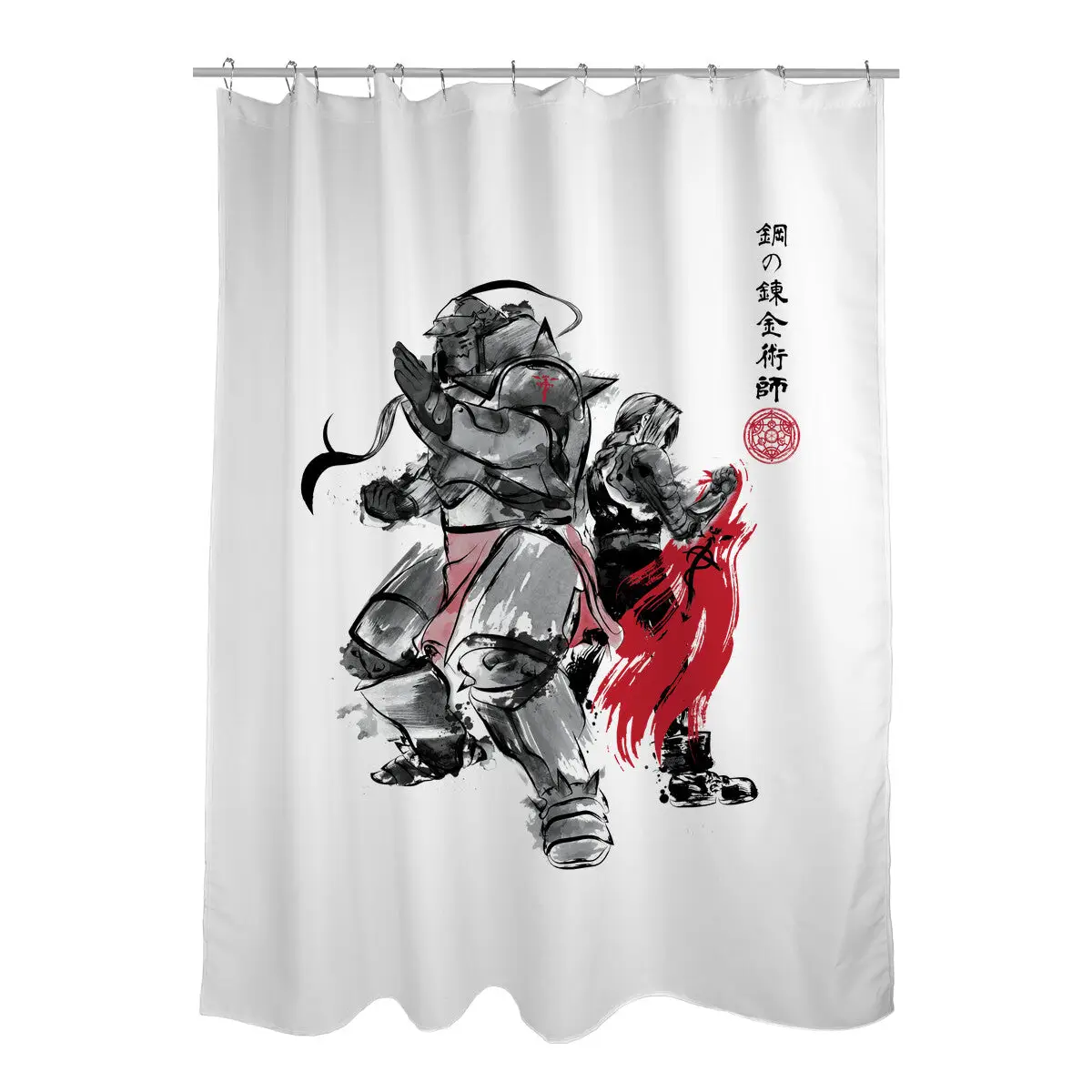 Brotherhood Sumi-e Shower Curtains