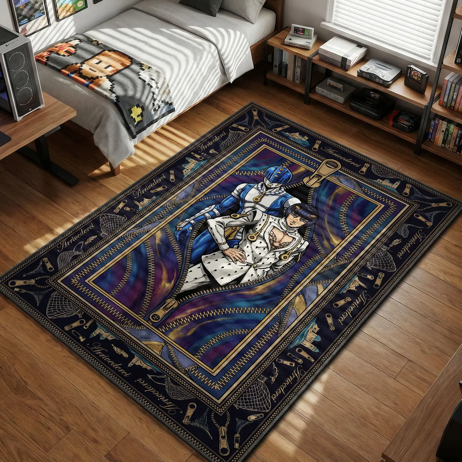 Bruno Bucciarati Sticky Fingers Rug - JoJo's Chair Mat