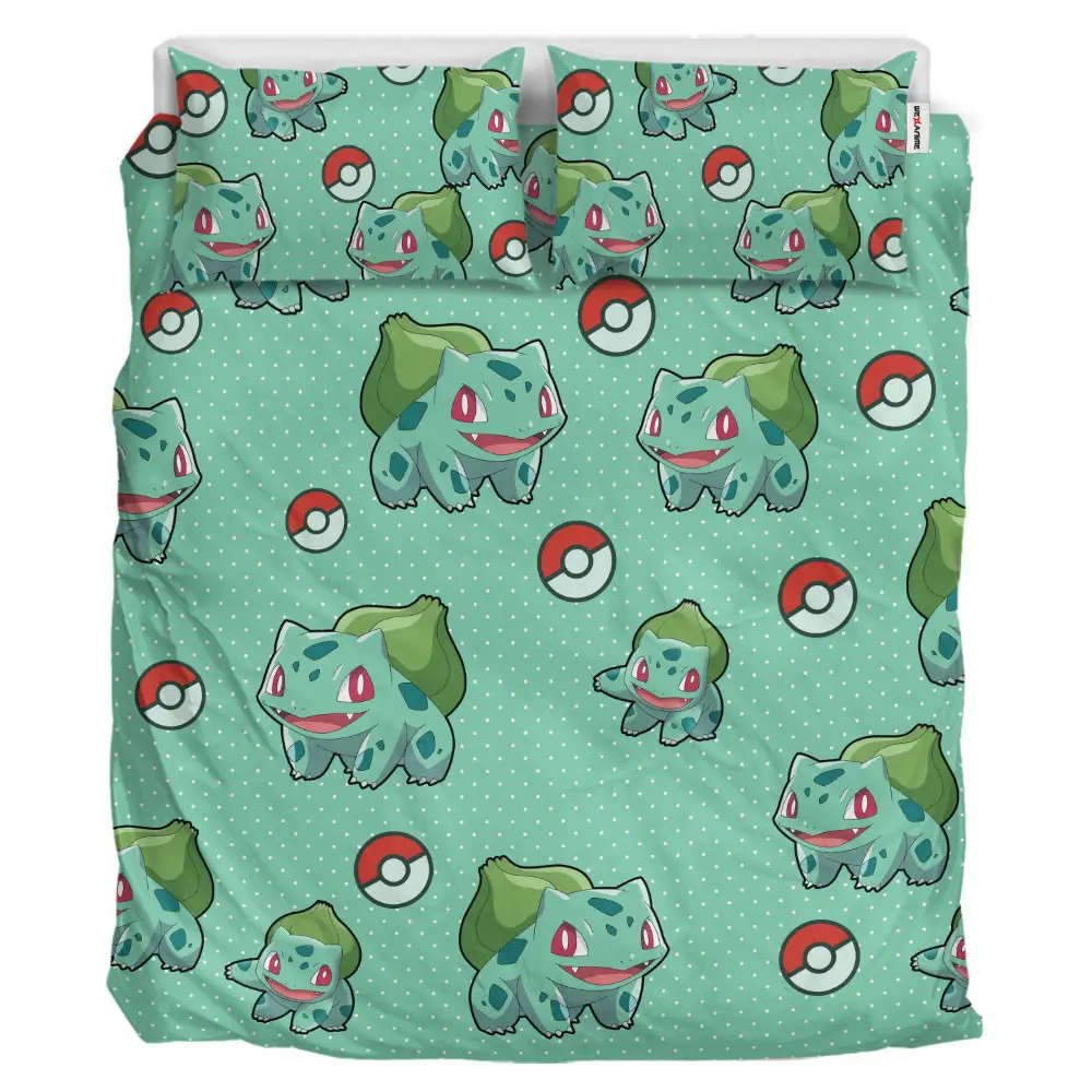 Bulbasaur Custom Anime Bedding Set