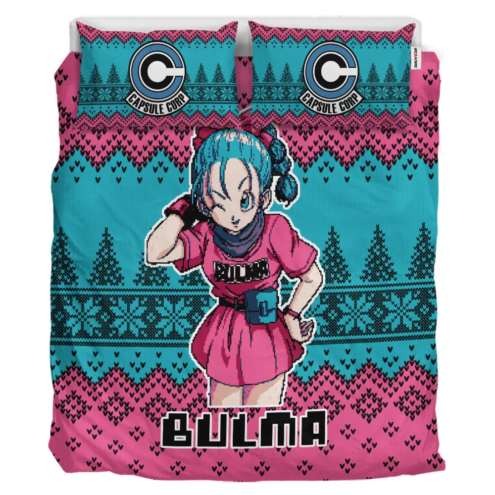 Bulma Xmas Polyester Duvet Cover Set