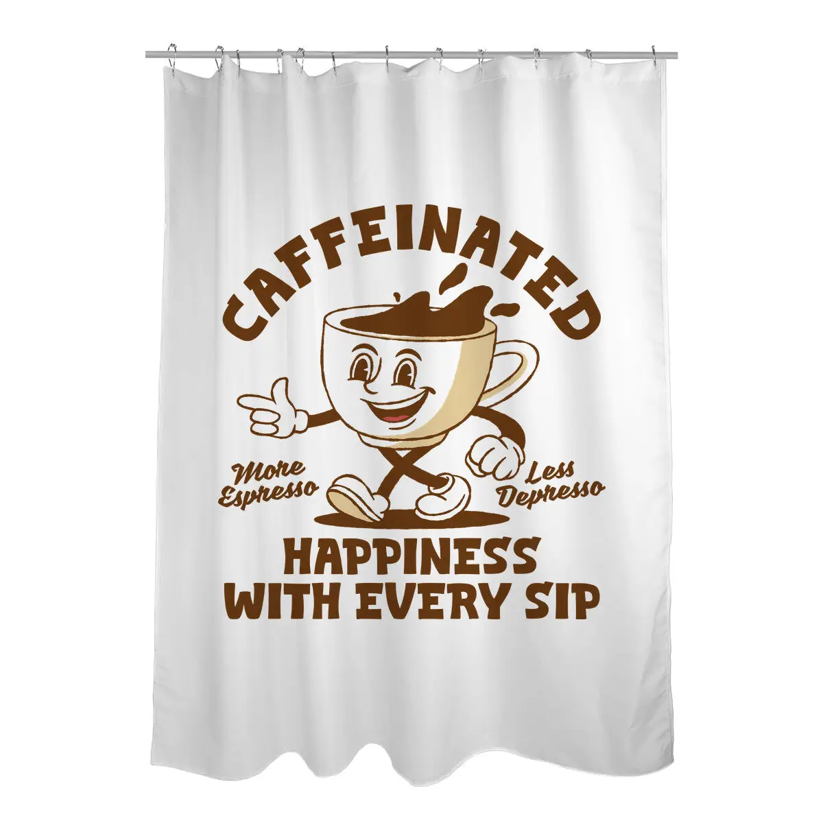 Caffeinated Shower Curtains