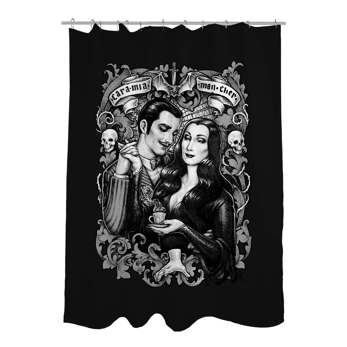 Cara Mia-Mon Cher Shower Curtains