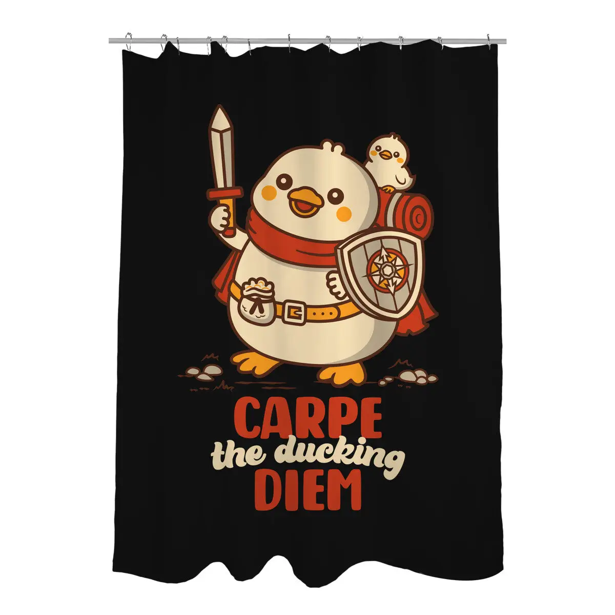 Carpe The Ducking Diem Shower Curtains