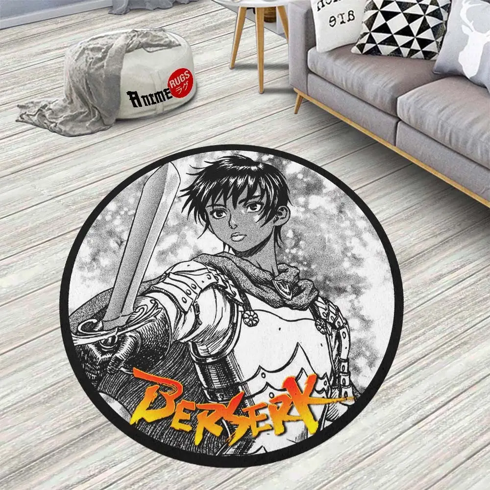 Casca Round Rug Custom Berserk Anime Room Mats