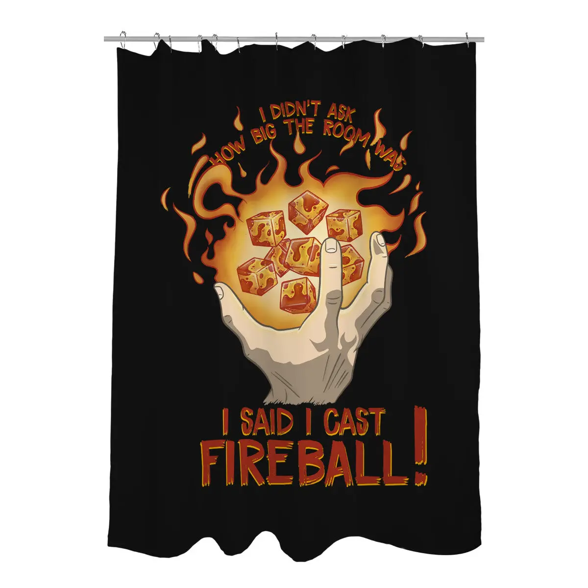 Cast Fireball Shower Curtains