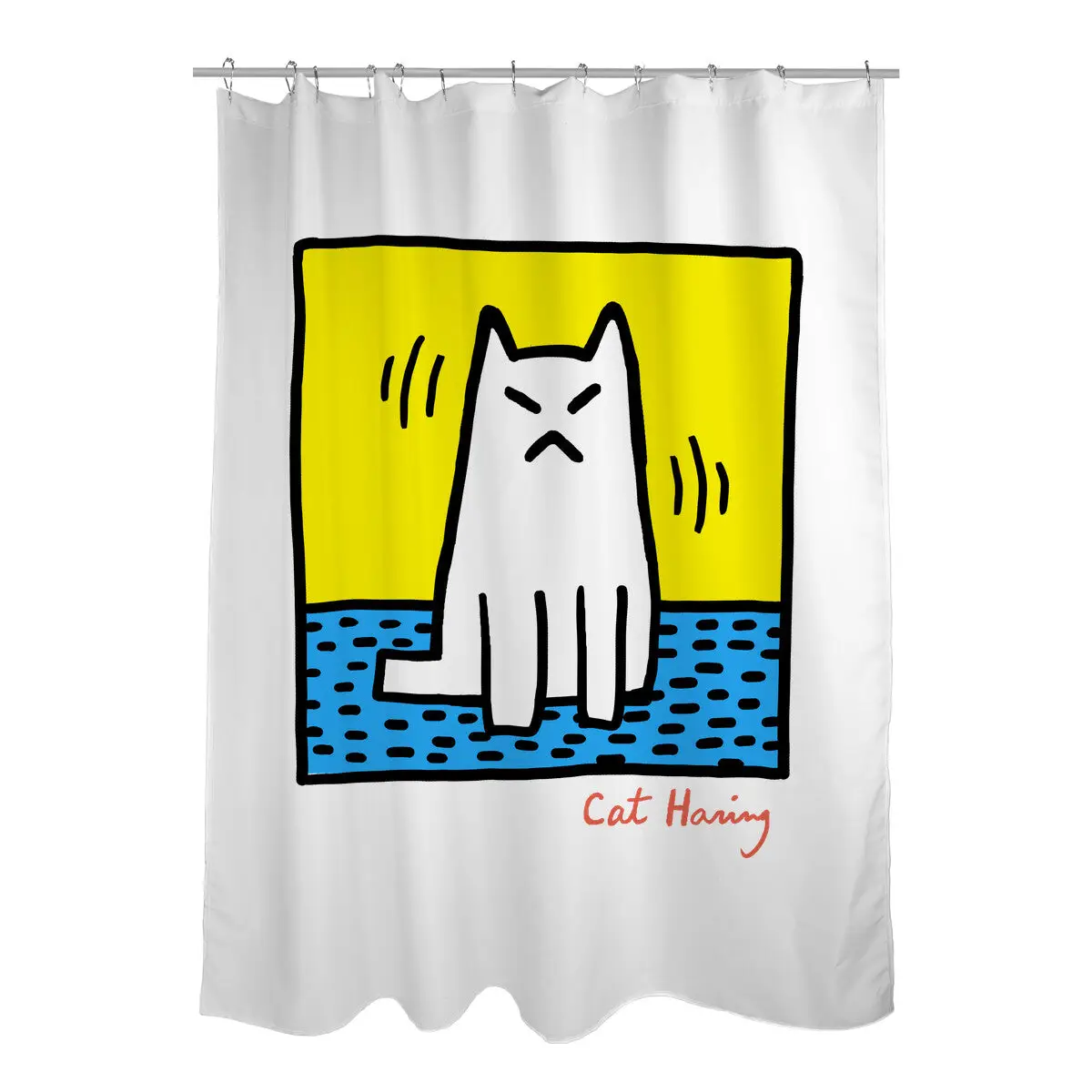 Cat Haring Shower Curtains