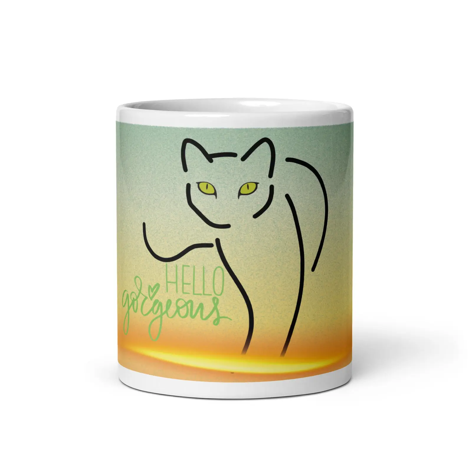 Cat Mom: Totem Spirit Animal: Classic Ceramic White Glossy Mug