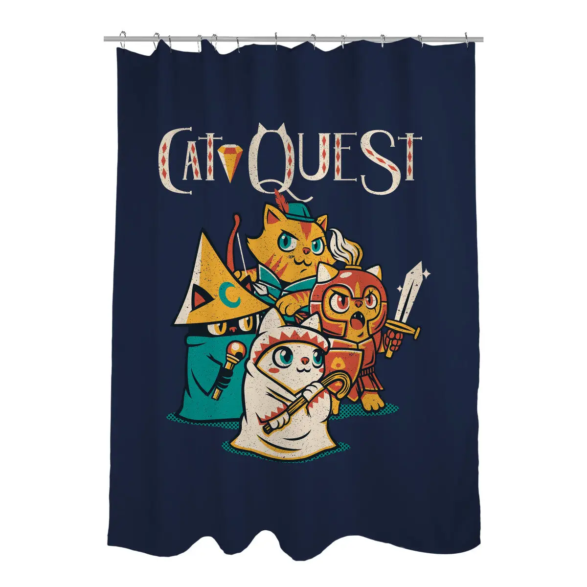 Cat Quest Shower Curtains