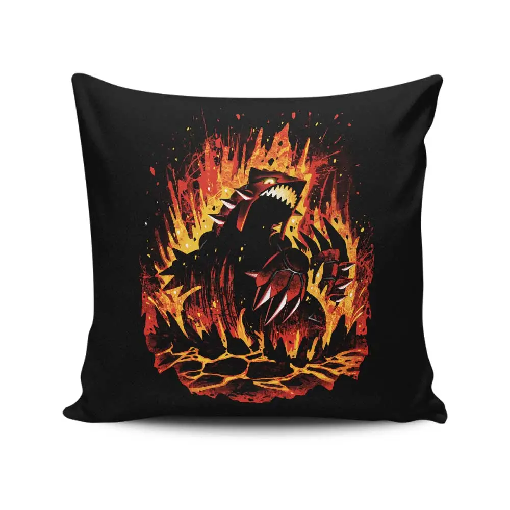 Cataclysm of Magma - Throw Pillow