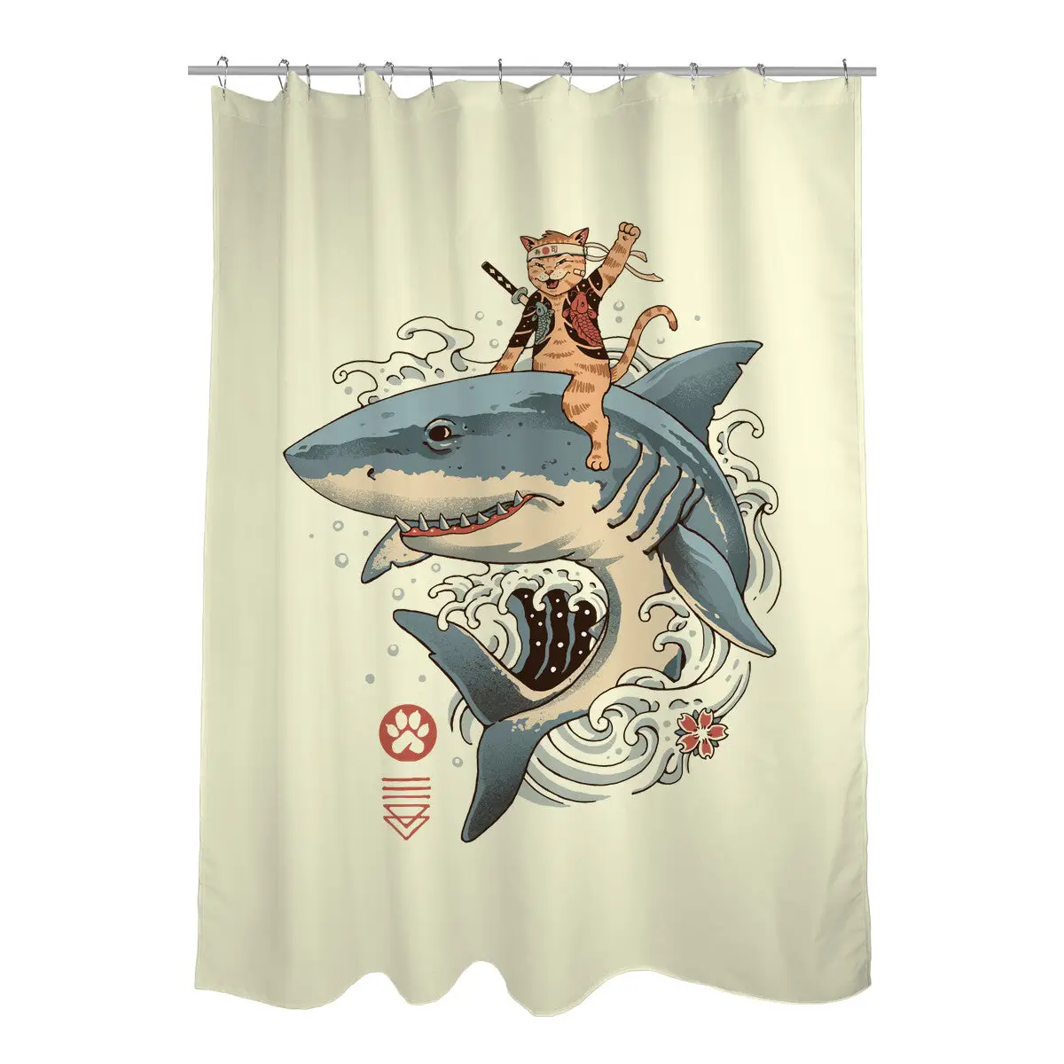 Catana Shark Shower Curtains