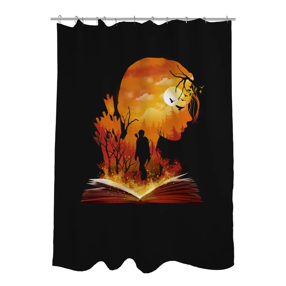 Catching Fire Shower Curtains