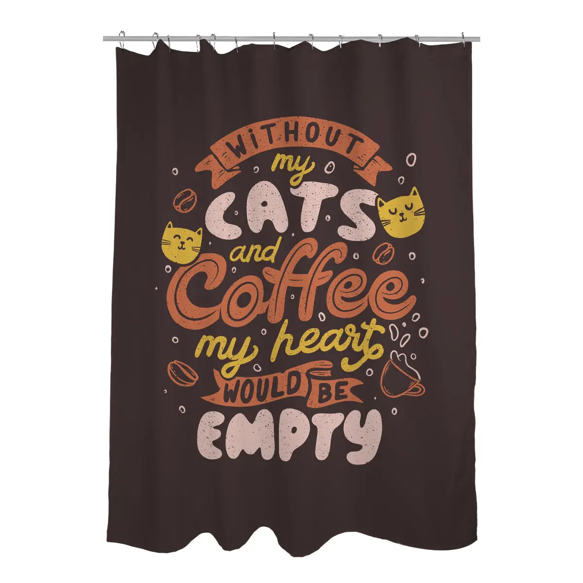 Cats and Coffee Shower Curtains