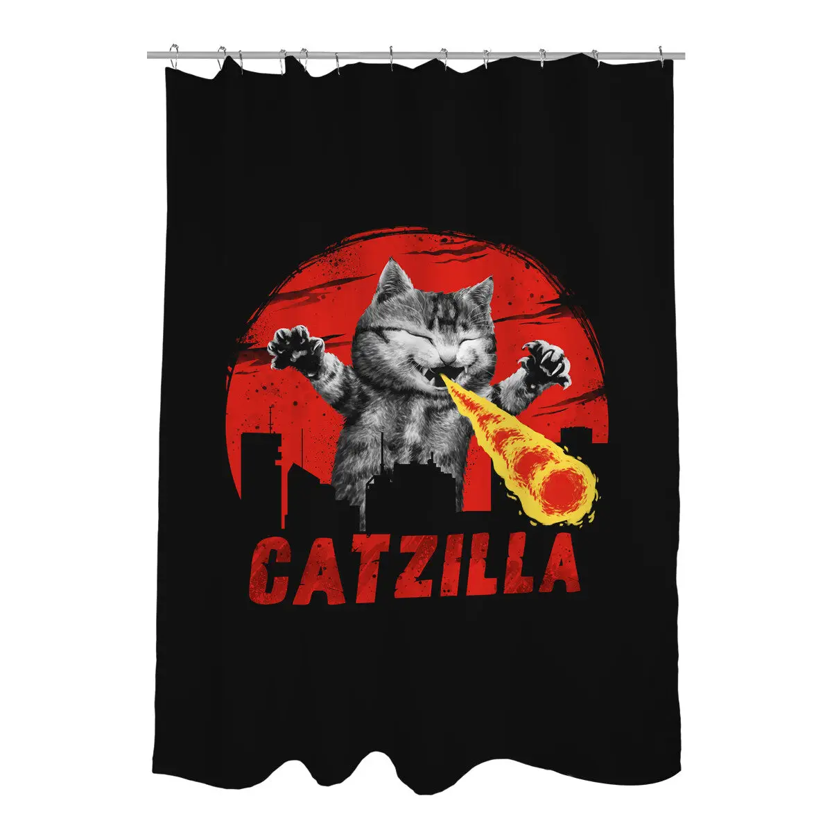 Catzilla Shower Curtains