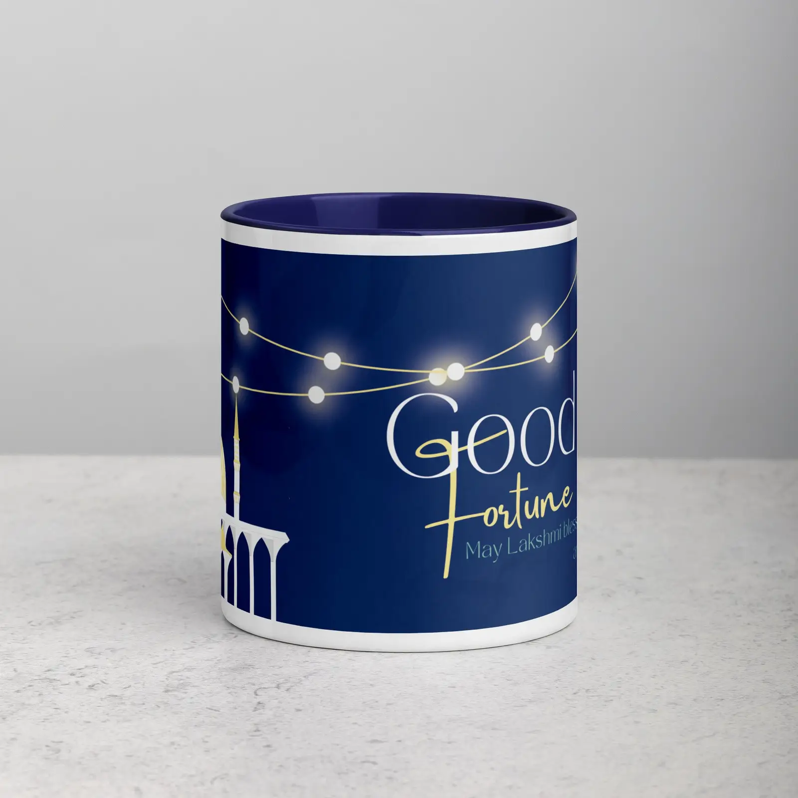 Celebrate India: Good Fortune: Classic Ceramic Color Inside Glossy Mug