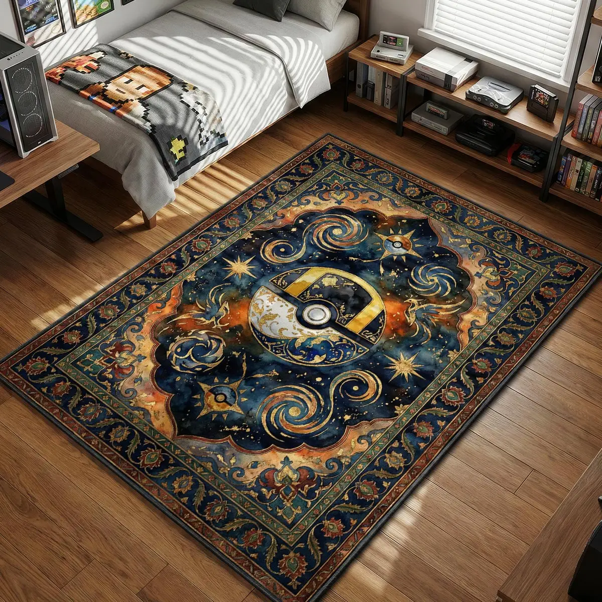 Celestial Ultra Ball Rug - Pokémon Chair Mat