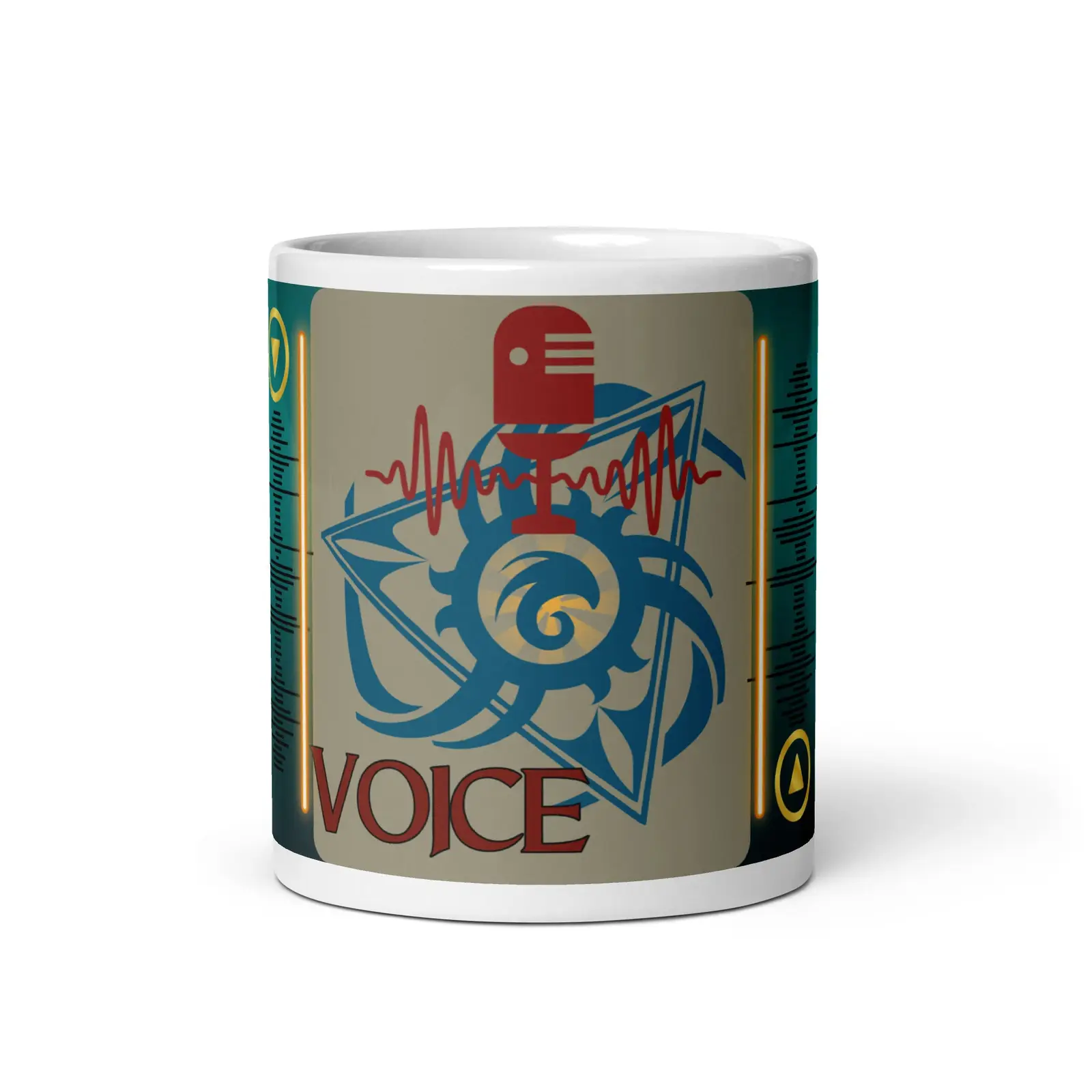 Celtic Motivational Voice Actor: Classic Ceramic White Glossy Mug