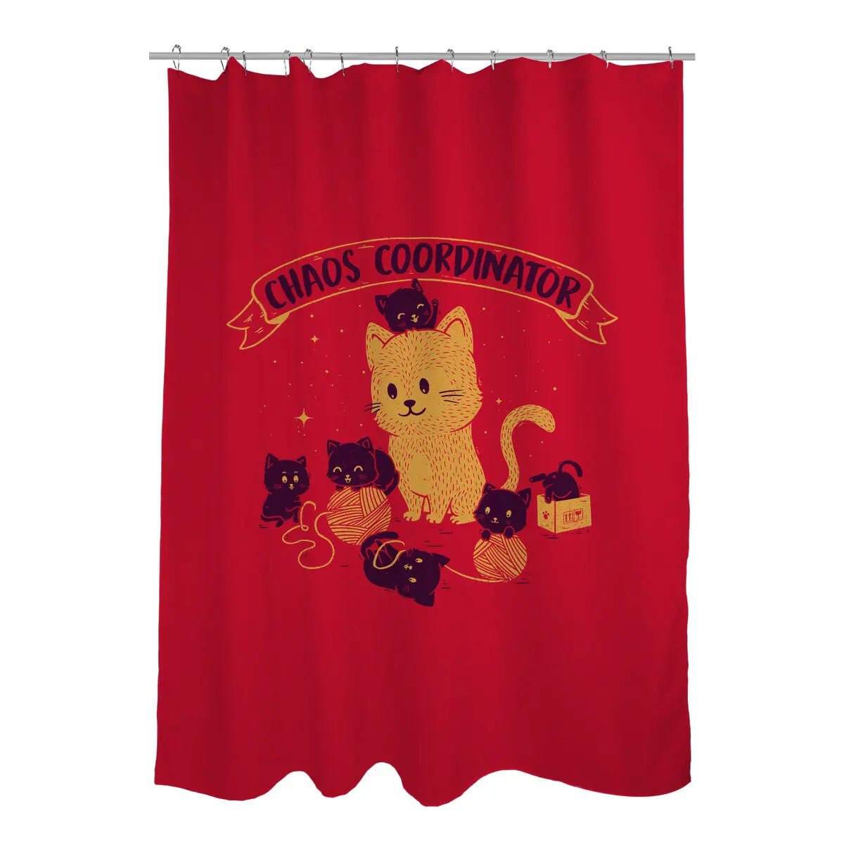Chaos Coordinator Shower Curtains