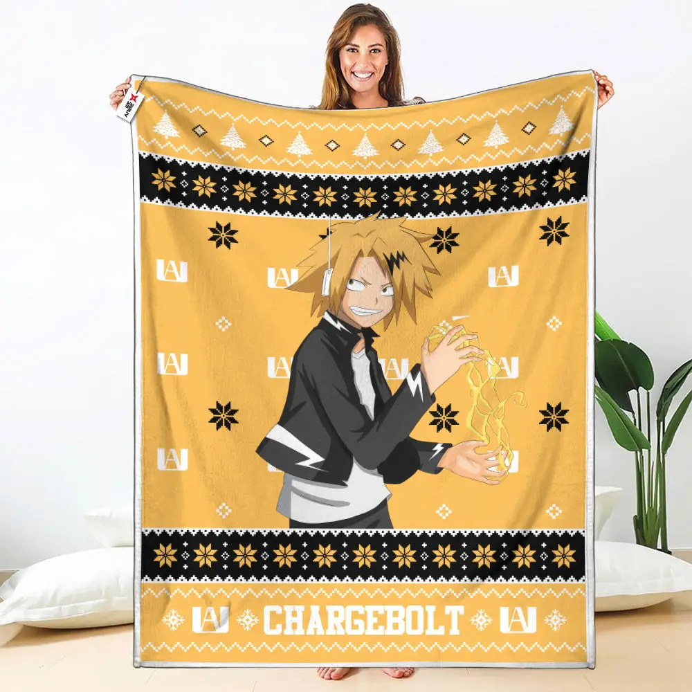 Chargebolt Blanket Ugly Christmas My Hero Academia Anime