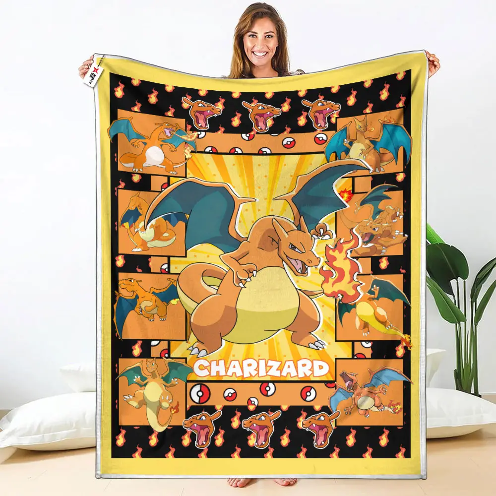 Charizard Blanket Custom Anime