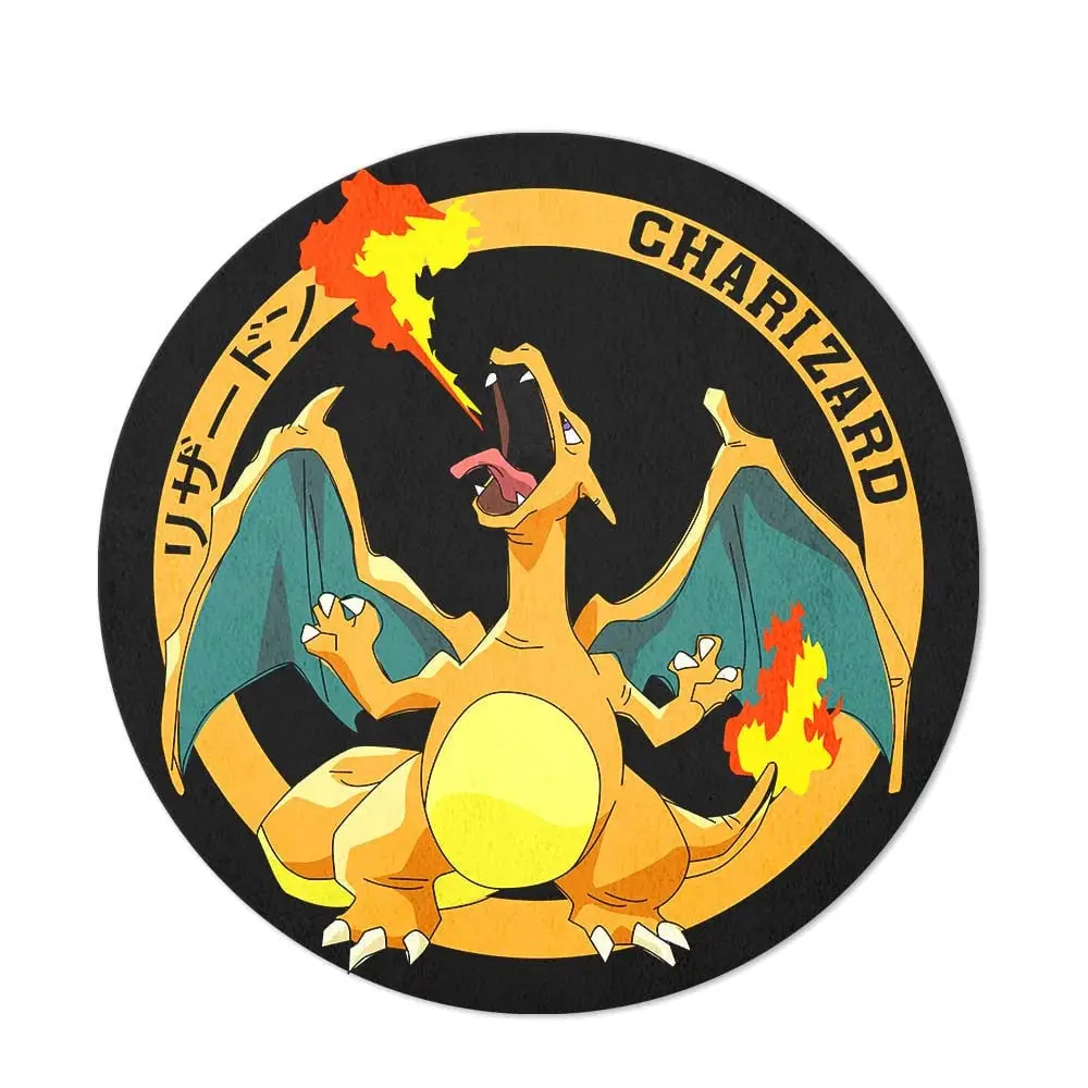 Charizard Shaped Rug Custom Anime Room Decor