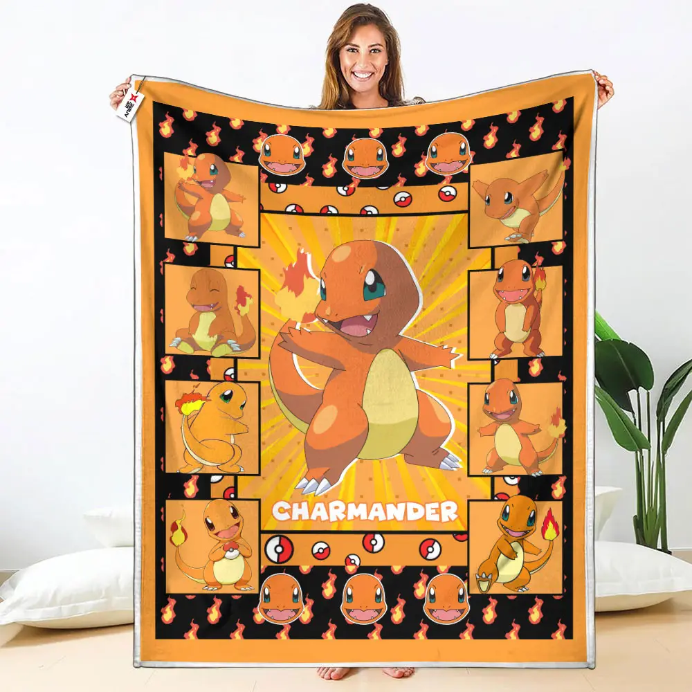 Charmander Blanket Custom Anime