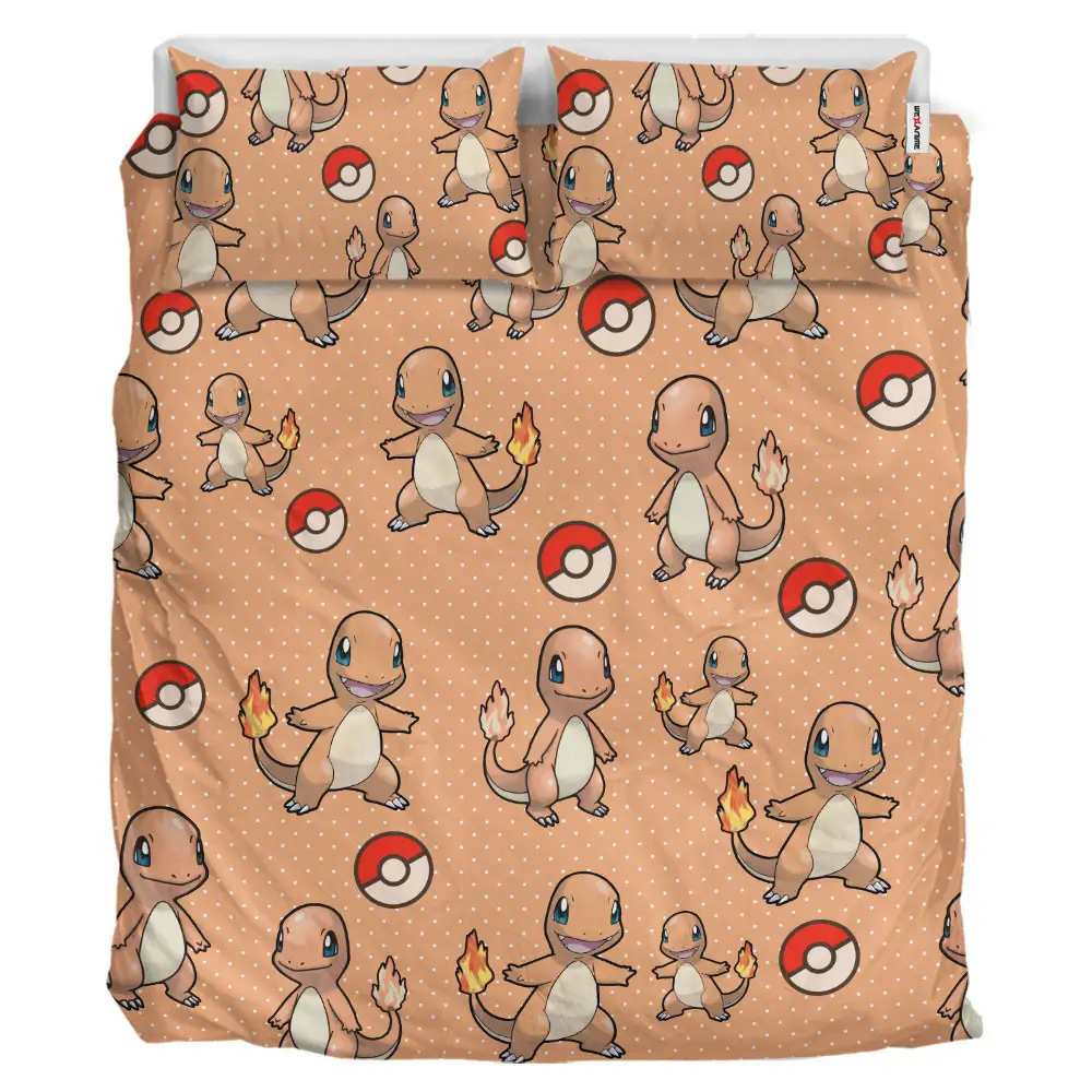 Charmander Polyester Duvet Cover Set