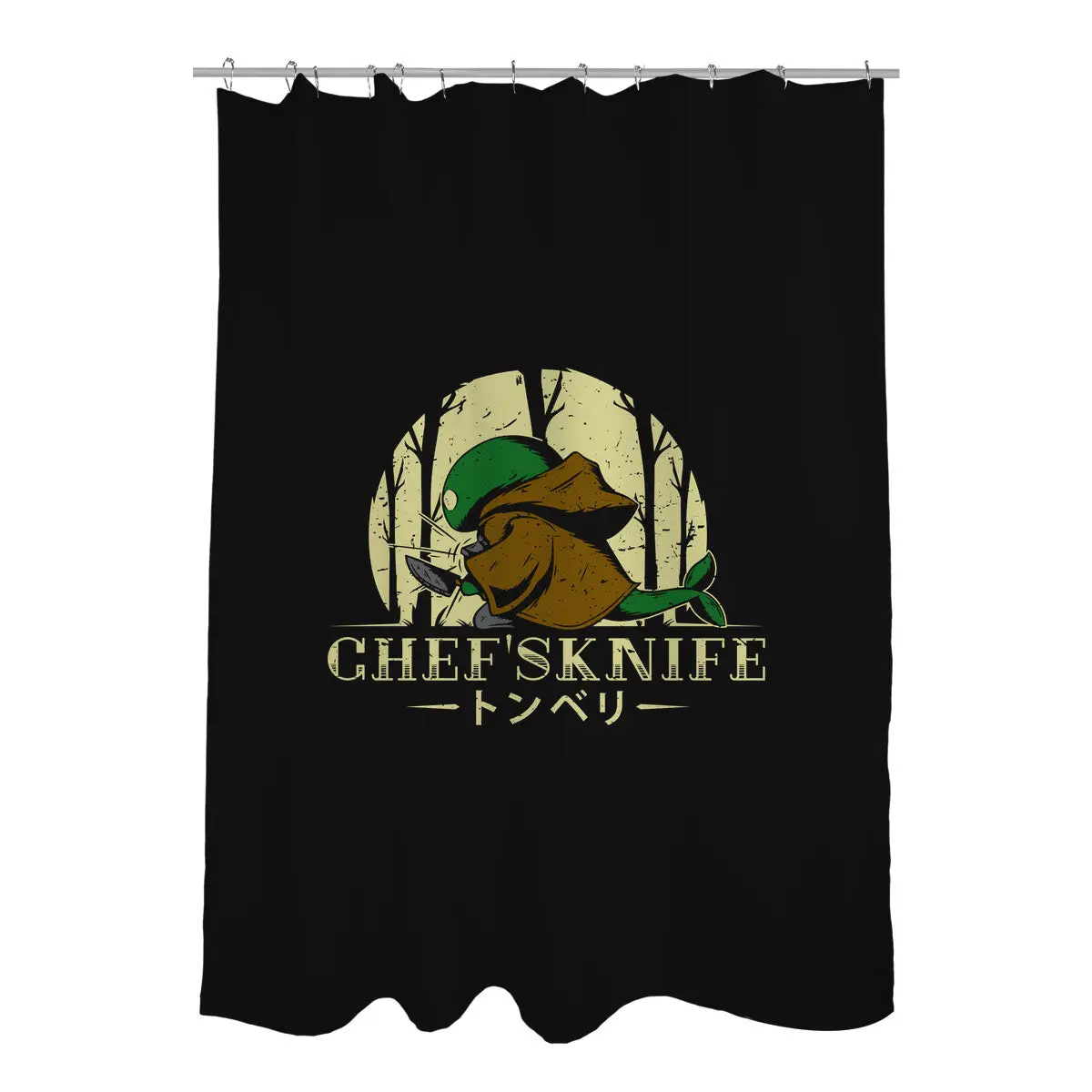 Chef's Knife Shower Curtains