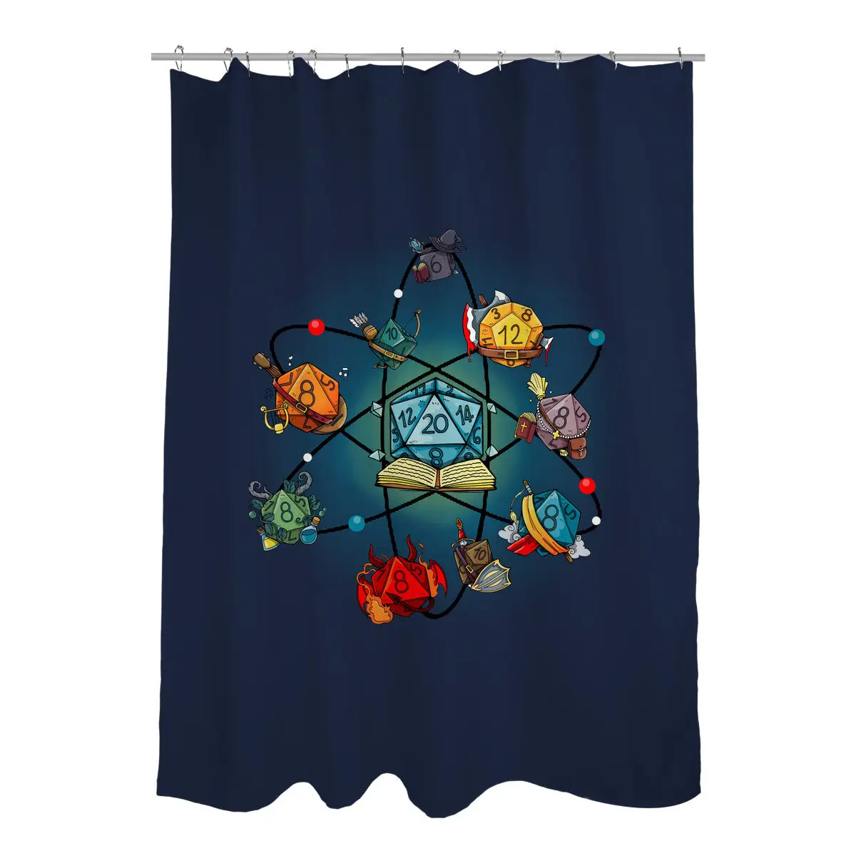 Chemical Dice Shower Curtains