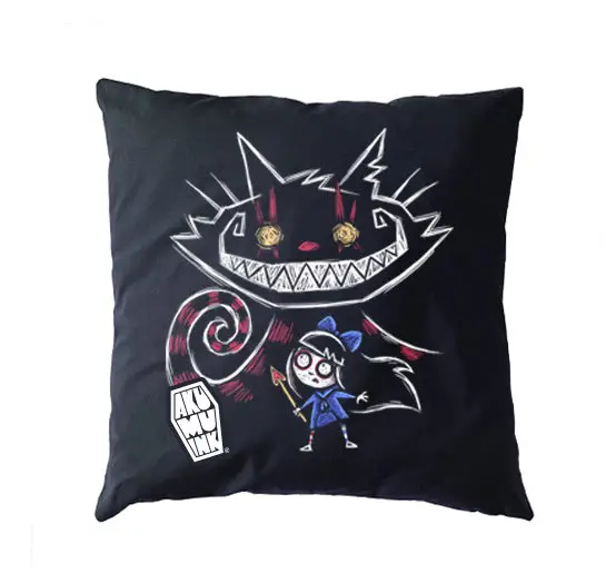 Cheshire in Hell Pillow Cushion