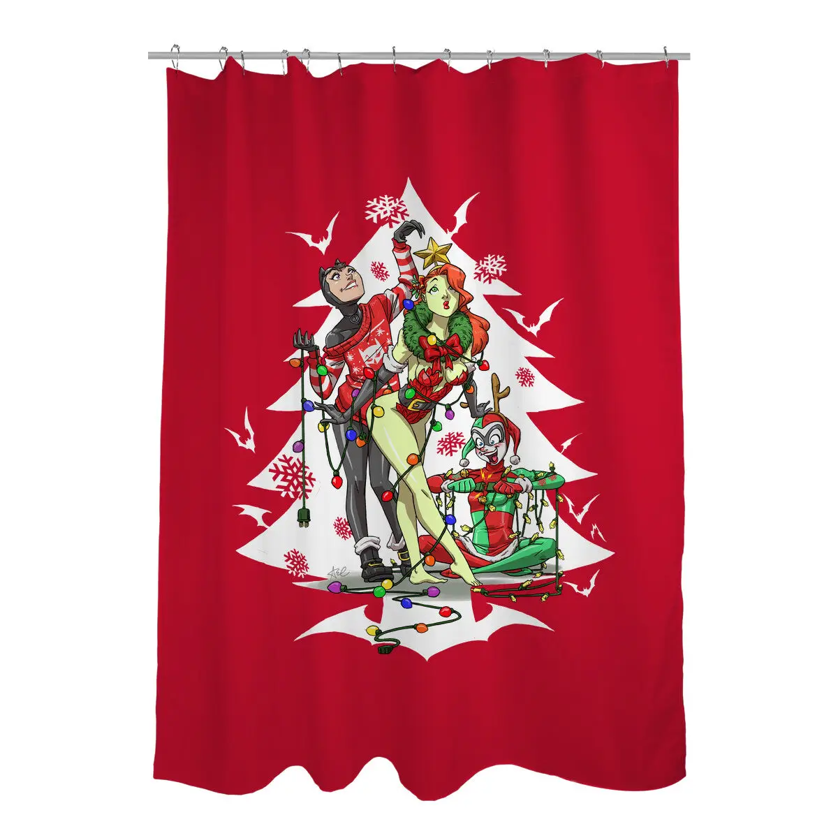 Christmas Belles Shower Curtains