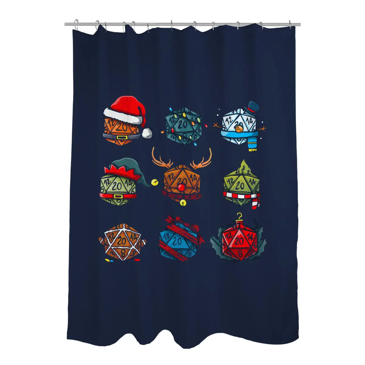 Christmas Dice Shower Curtains