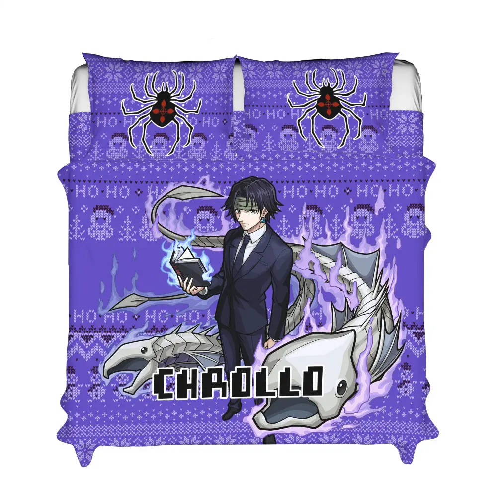 Chrollo Lucilfer Xmas Polyester Duvet Cover Set