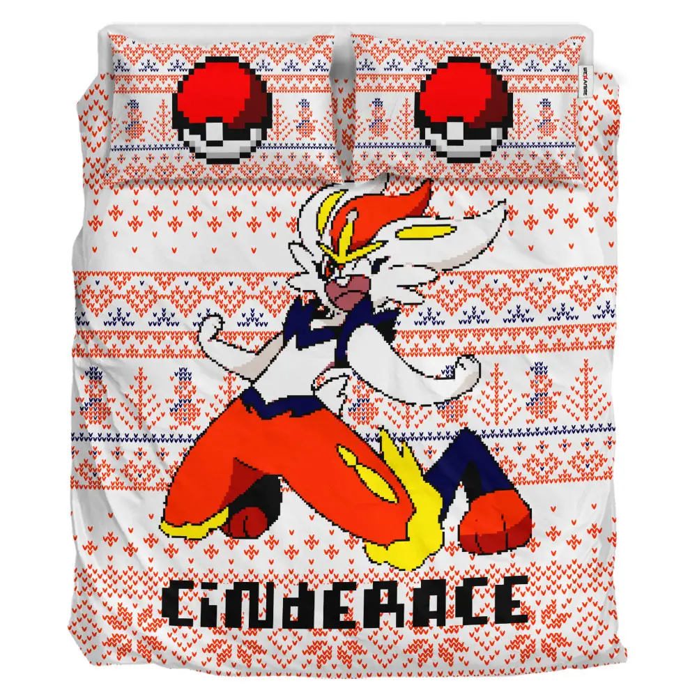 Cinderace Xmas Polyester Duvet Cover Set